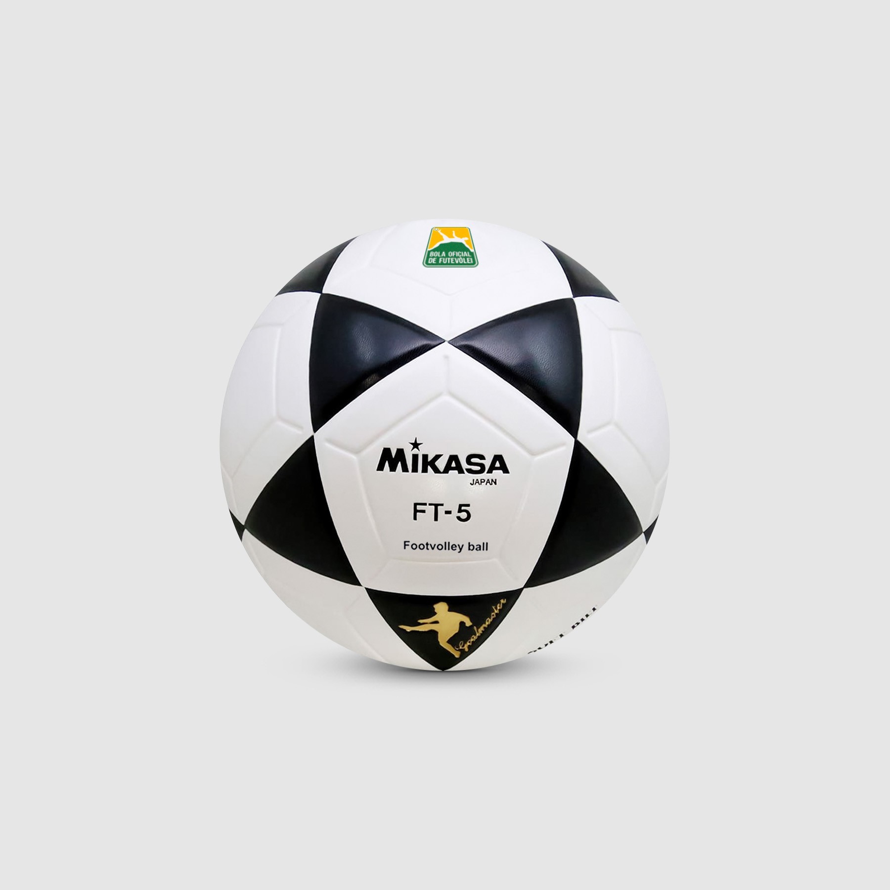 Imagem do produto Bola Oficial de Futev&ocirc;lei FT-5 Branco / Preto