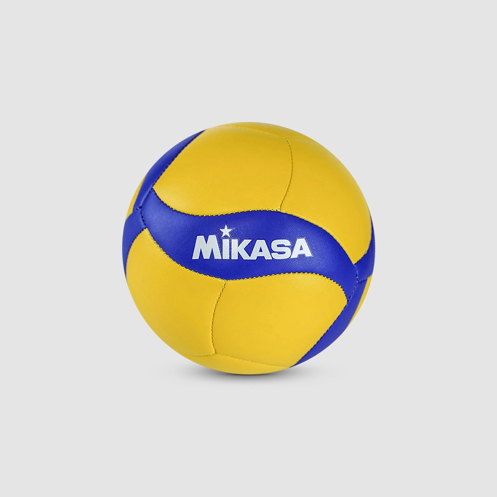 Imagem do produto Mini Bola de Voleibol Couro Sint&eacute;tico V1.5W Amarelo/Azul Mikasa