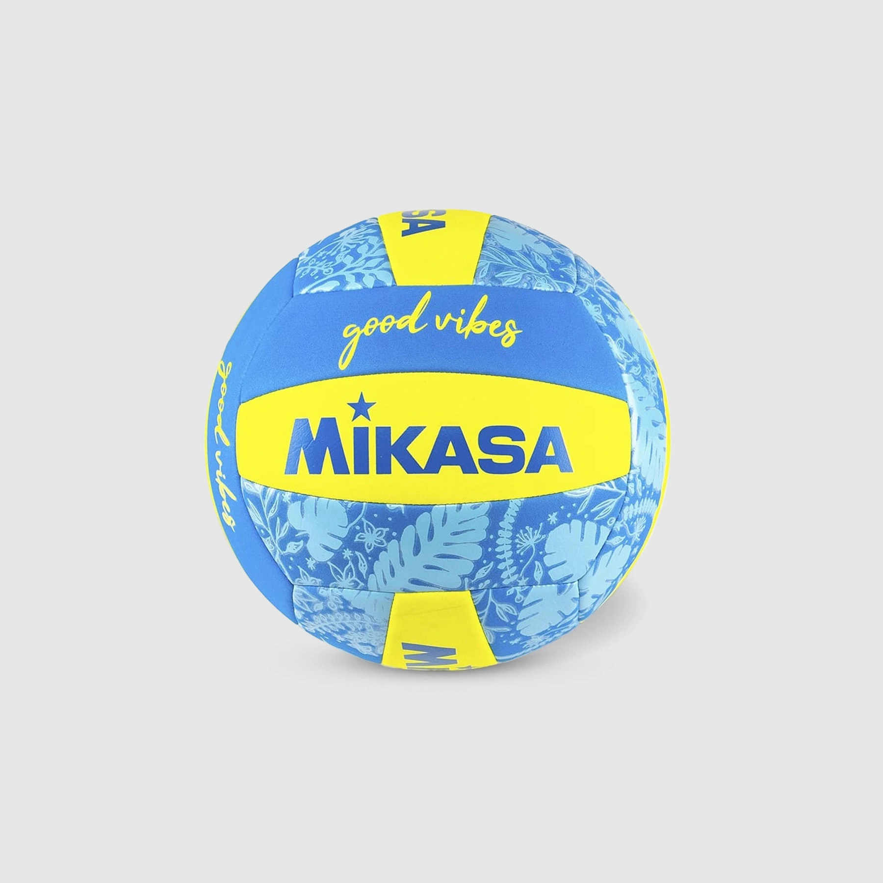 Imagem do produto Bola de V&ocirc;lei de Praia Good Vibes BV354TV Mikasa Amarelo / Azul