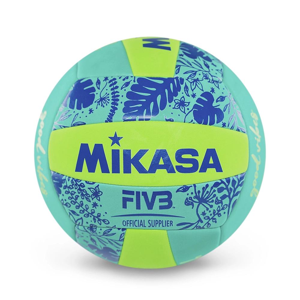 Imagem do produto Bola de V&ocirc;lei de Praia Good Vibes BV354TV Mikasa Verde / Azul