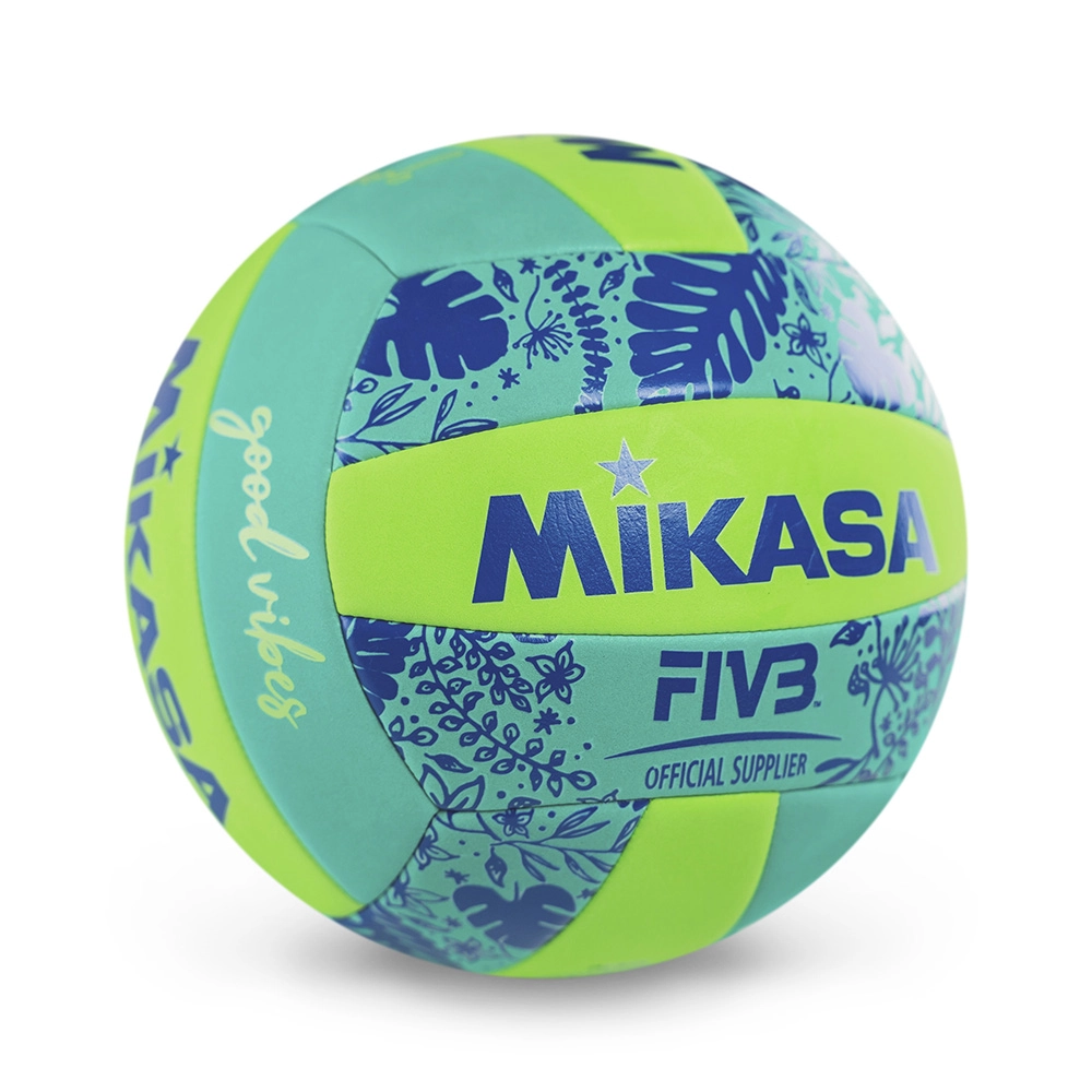 Imagem alternativa do produto Bola de V&ocirc;lei de Praia Good Vibes BV354TV Mikasa Verde / Azul