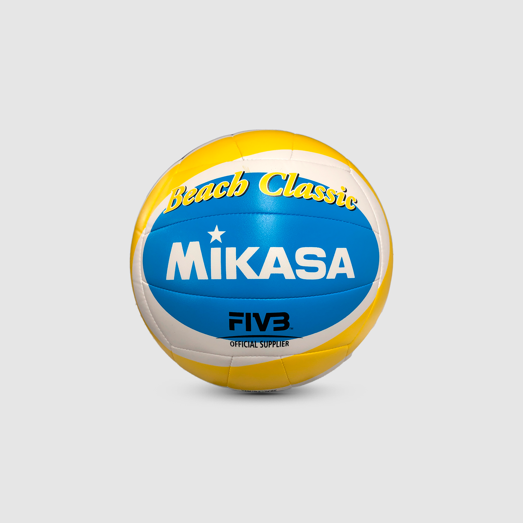 Imagem do produto Bola de V&ocirc;lei de Praia BV543-YSB Branco/Amarelo/Azul Mikasa