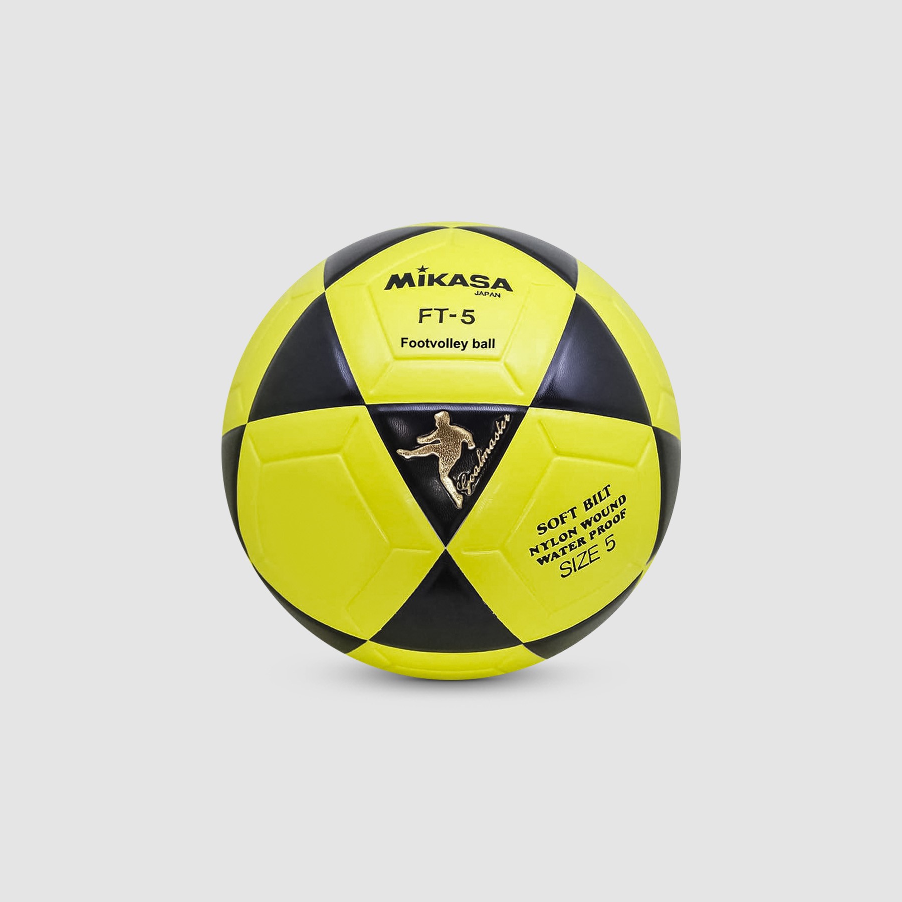 Imagem do produto Bola Oficial de Futev&ocirc;lei FT-5 Amarelo / Preto