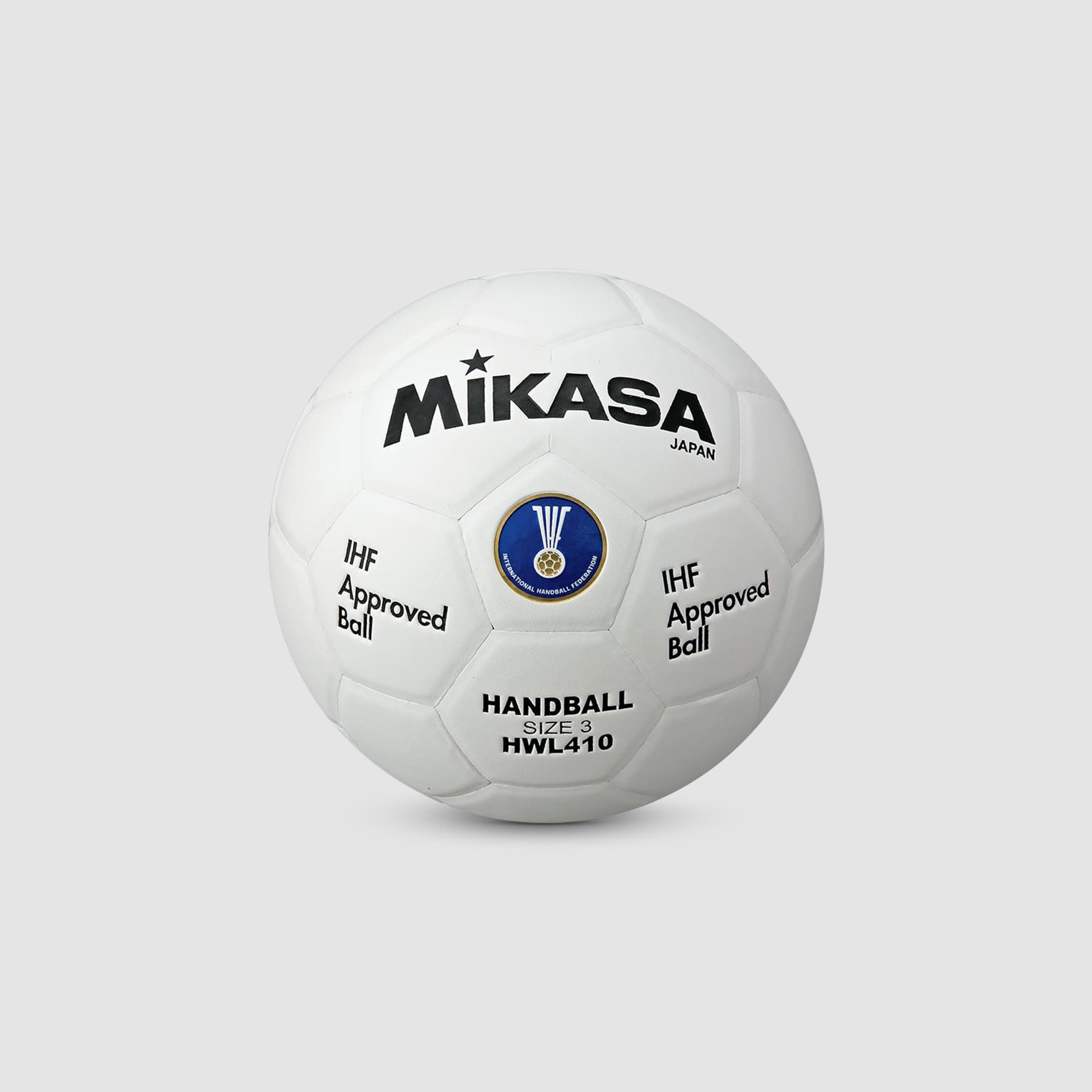 Imagem do produto Bola de Handebol HWL410 Padr&atilde;o IHF Branco Mikasa