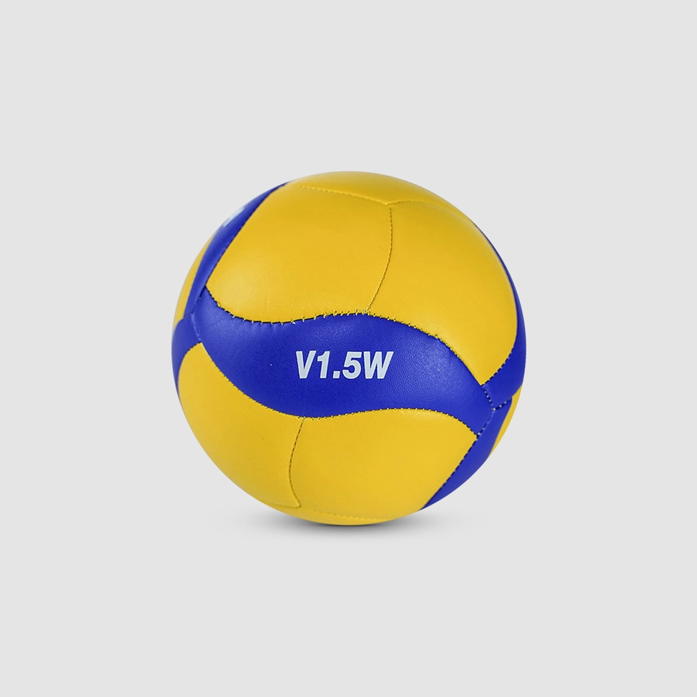 Imagem alternativa do produto Mini Bola de Voleibol Couro Sint&eacute;tico V1.5W Amarelo/Azul Mikasa